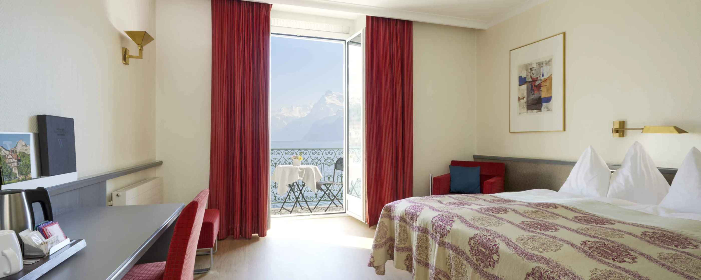 Seehotel Waldstätterhof, Brunnen: Zimmer