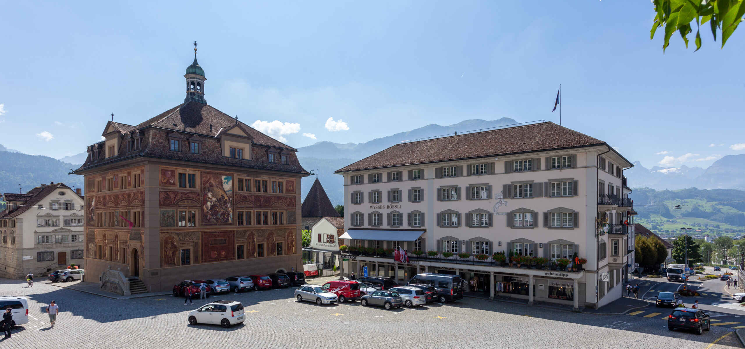 Hotel Wysses Rössli, Schwyz: Aussenansicht