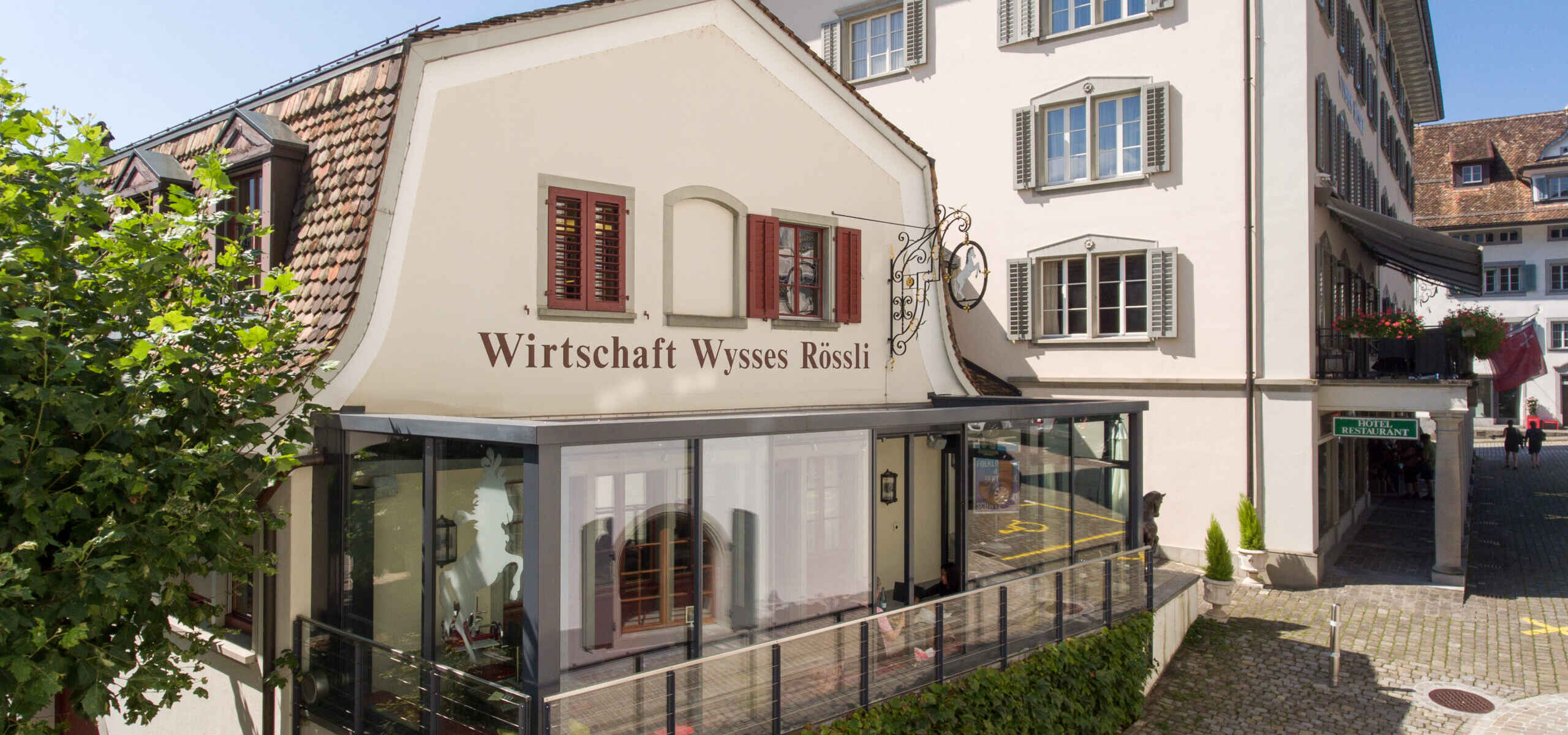 Hotel Wysses Rössli, Schwyz: Restaurant