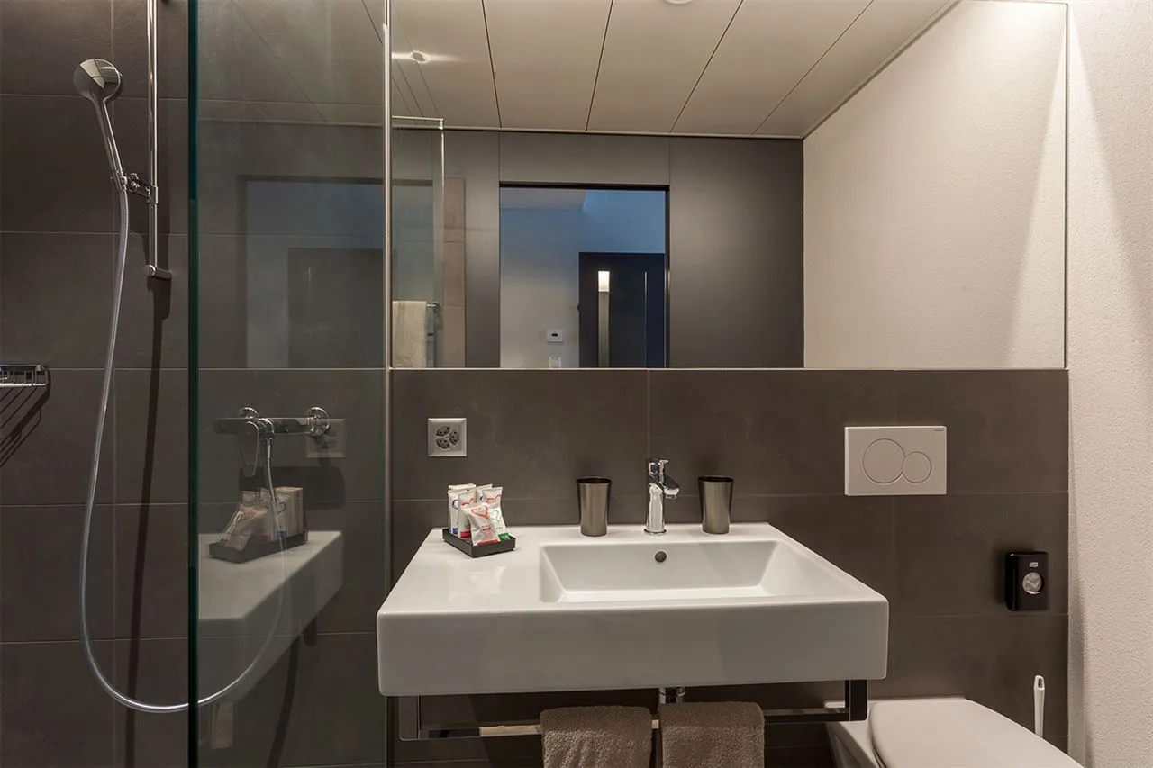 Centurion Towerhotel, Windisch: Bath room