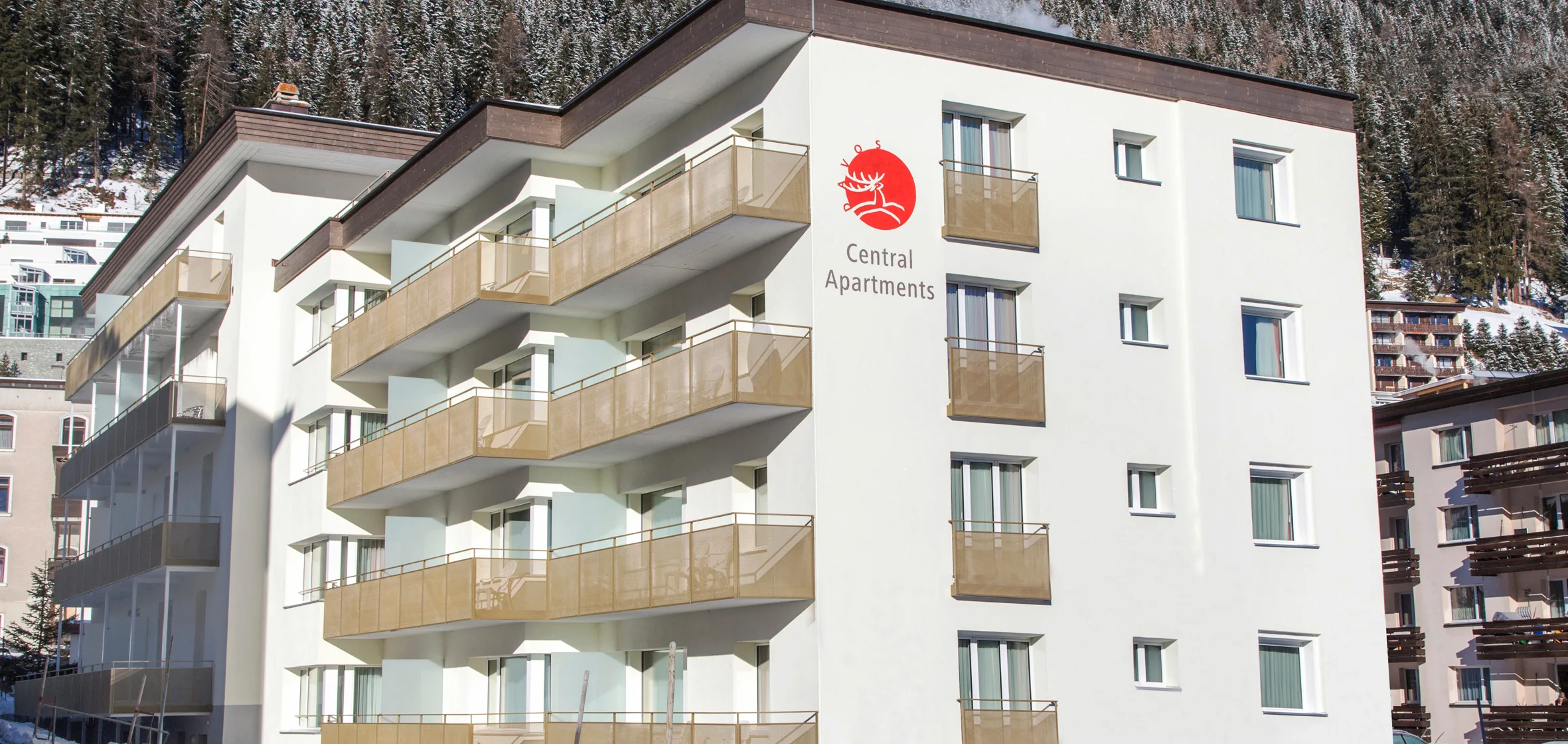 Central Apartments, Davos: Vista exterior verano