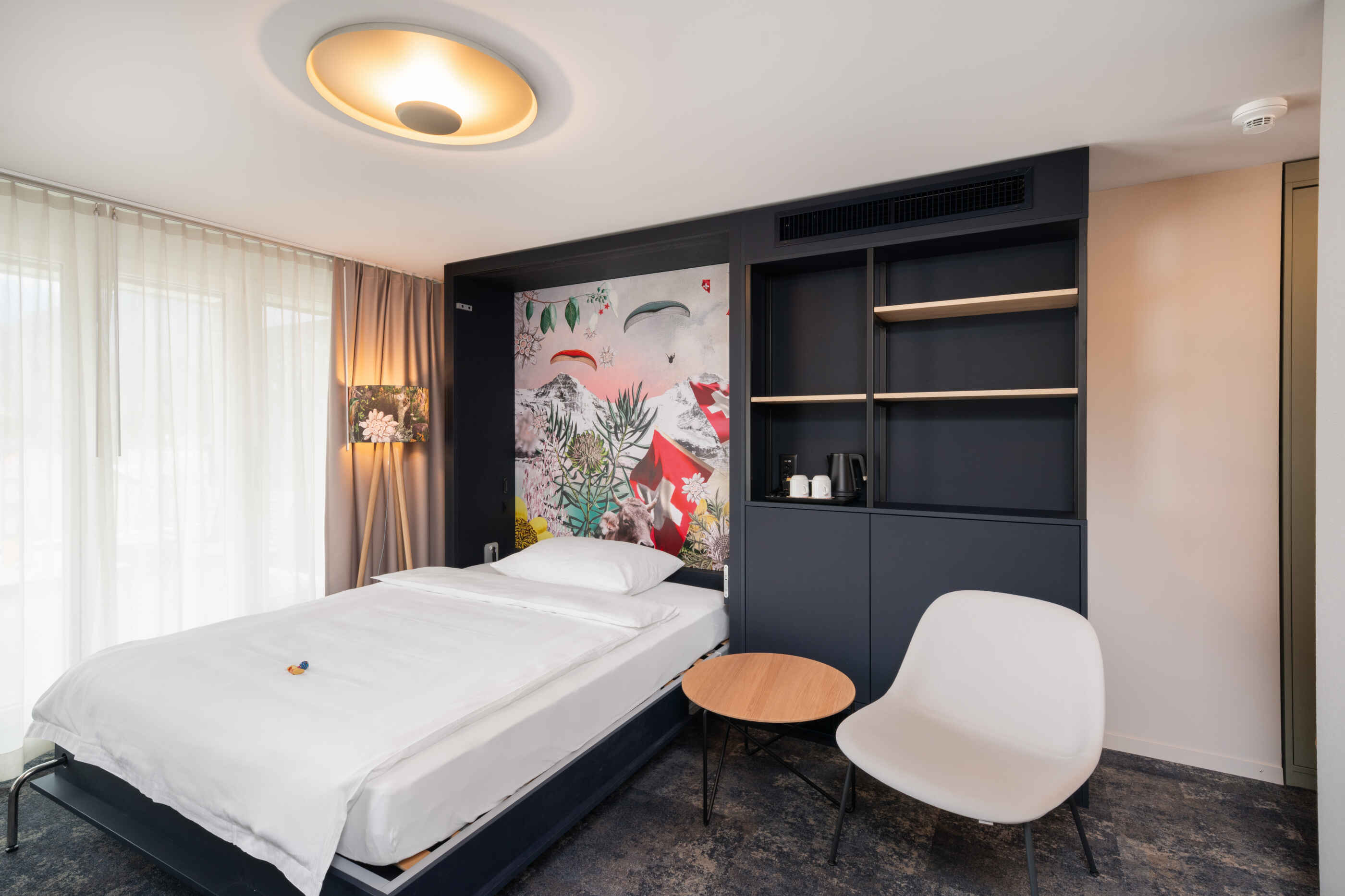 Hotel Stella, Interlaken: camera panoramica con terrazza sul tetto