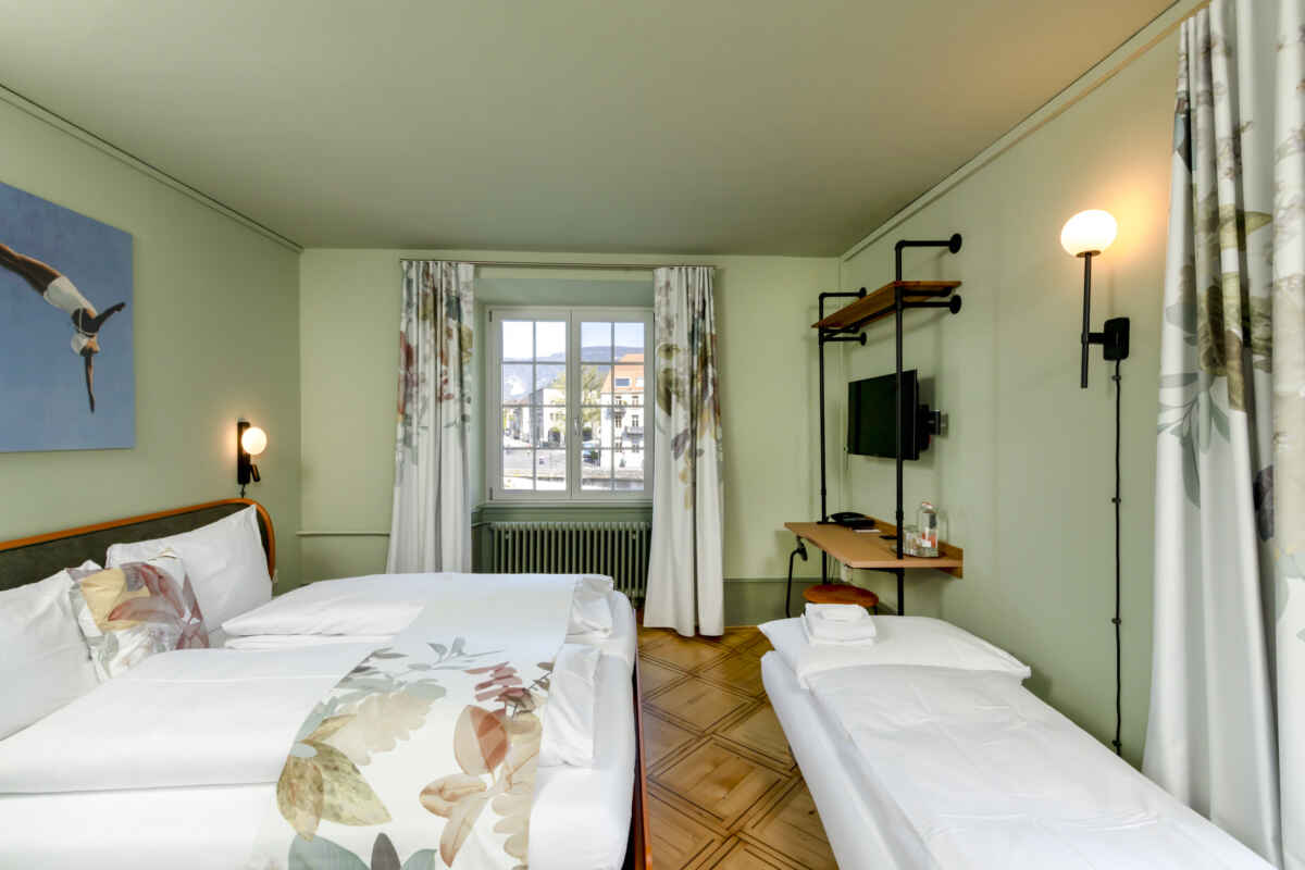 Hotel an der Aare, Solothurn: Boutique Dreibettzimmer