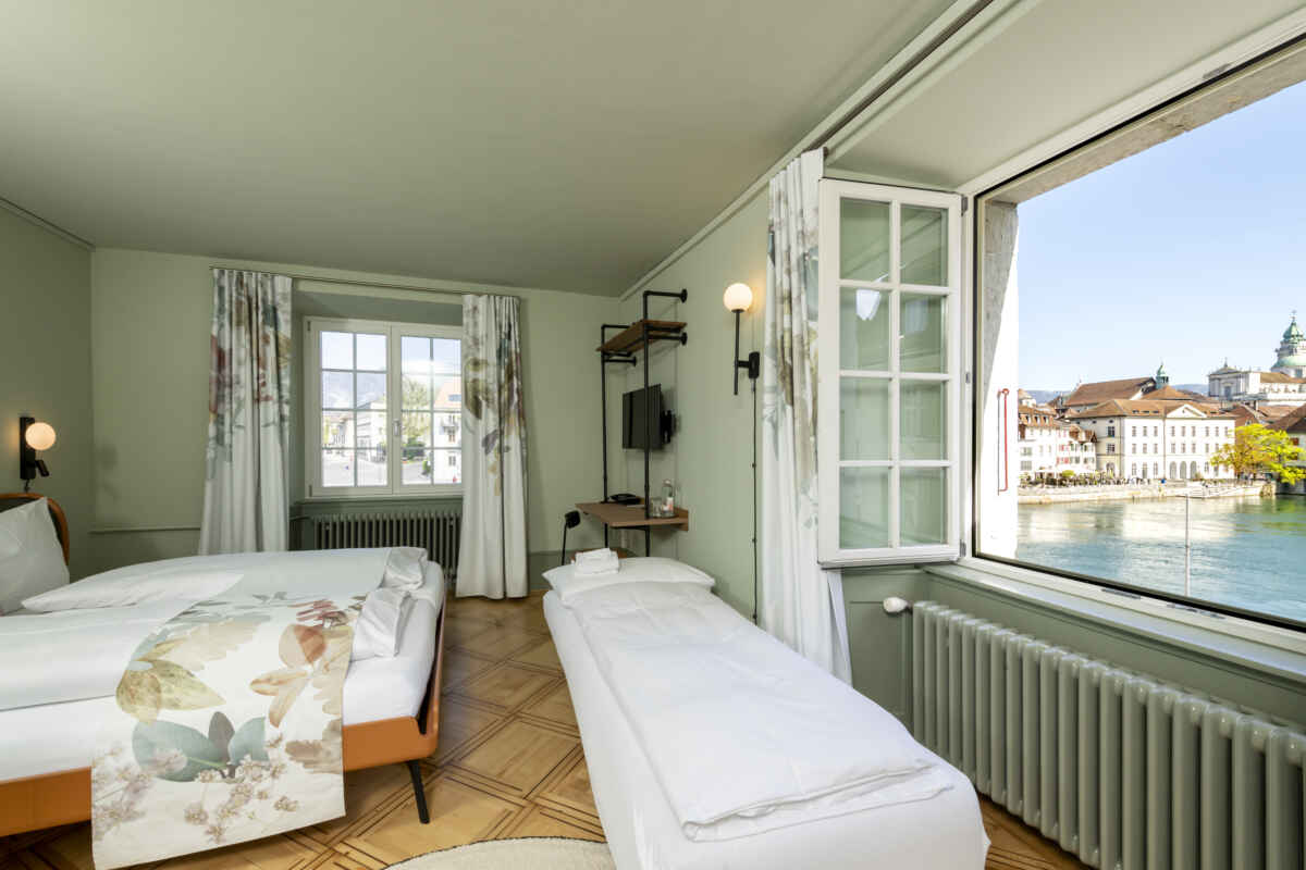 Hotel an der Aare, Solothurn: Boutique Dreibettzimmer