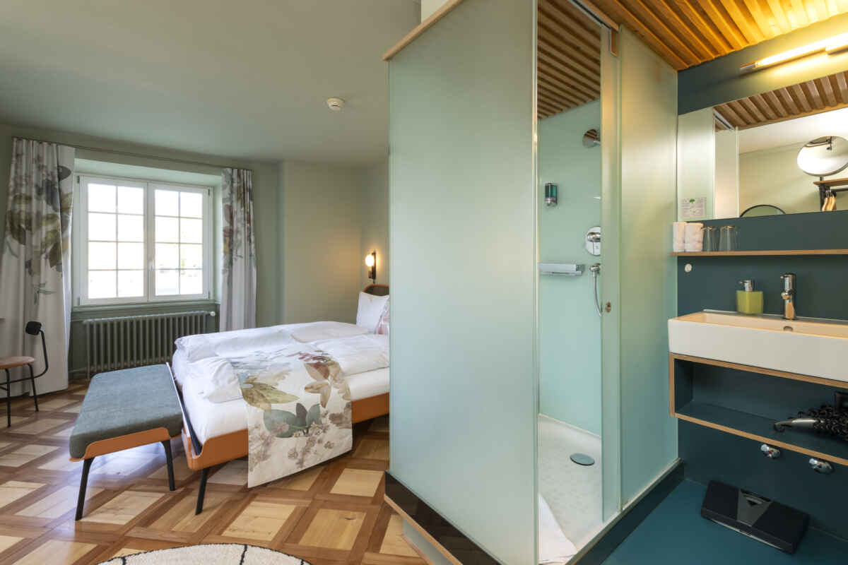 Hotel an der Aare, Solothurn: Boutique Doppelzimmer mit Flusssicht