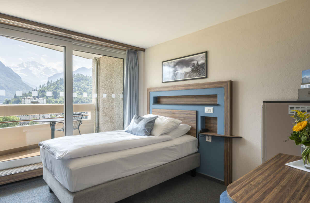 Hotel Metropole, Interlaken: Einzelzimmer Deluxe (7. bis 14. Etage)