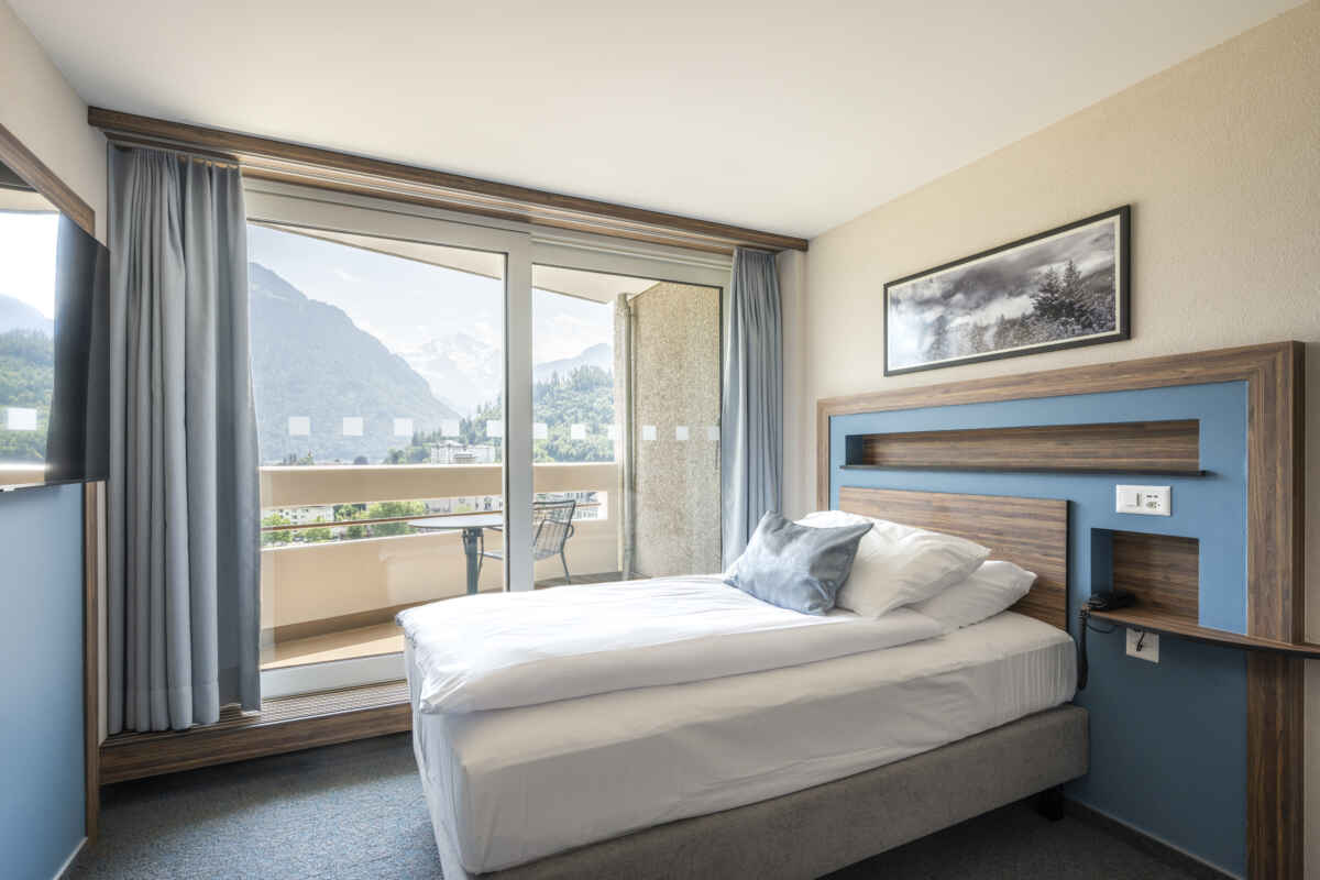 Hotel Metropole, Interlaken: Single Room Deluxe (7th till 14th floor)