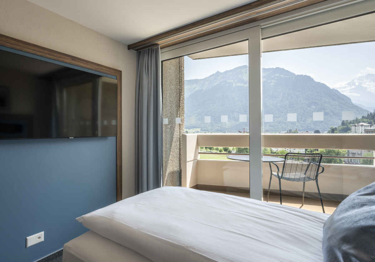 Hotel Metropole, Interlaken: Einzelzimmer Deluxe (7. bis 14. Etage)