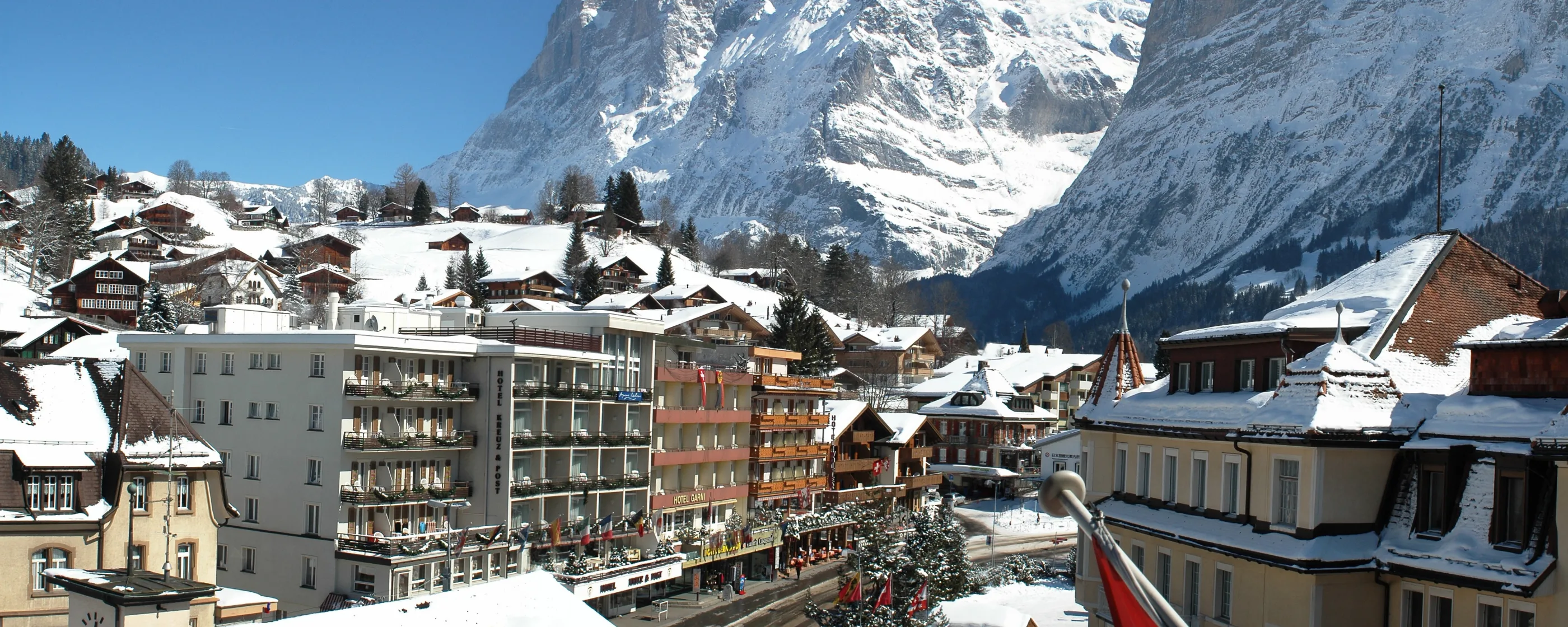 德比酒店德比酒店，格林德瓦：外部景观