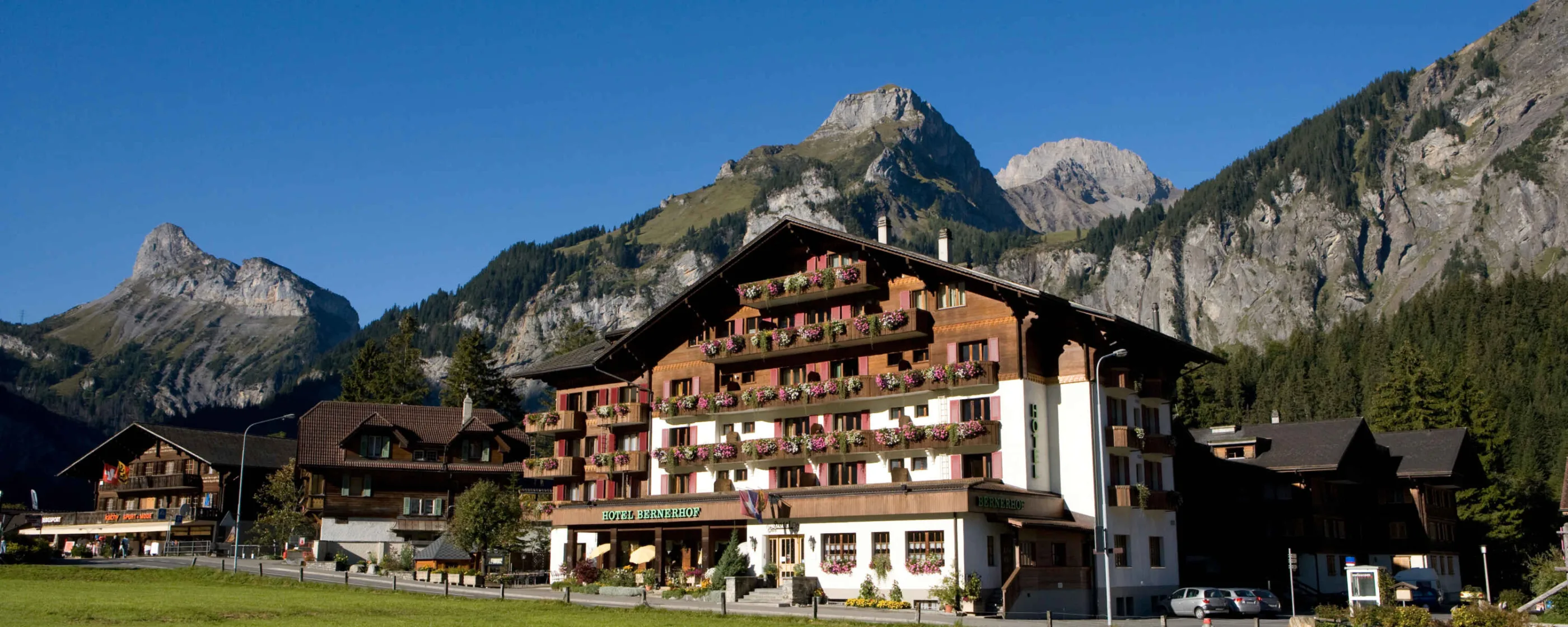 Hotel Bernerhof, Kandersteg: Standard twin room - mountain view