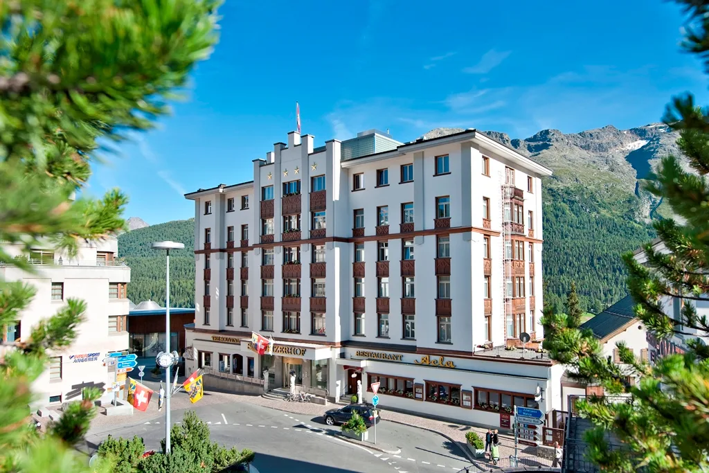 Hôtel Schweizerhof, St. Moritz : terrasse wellness