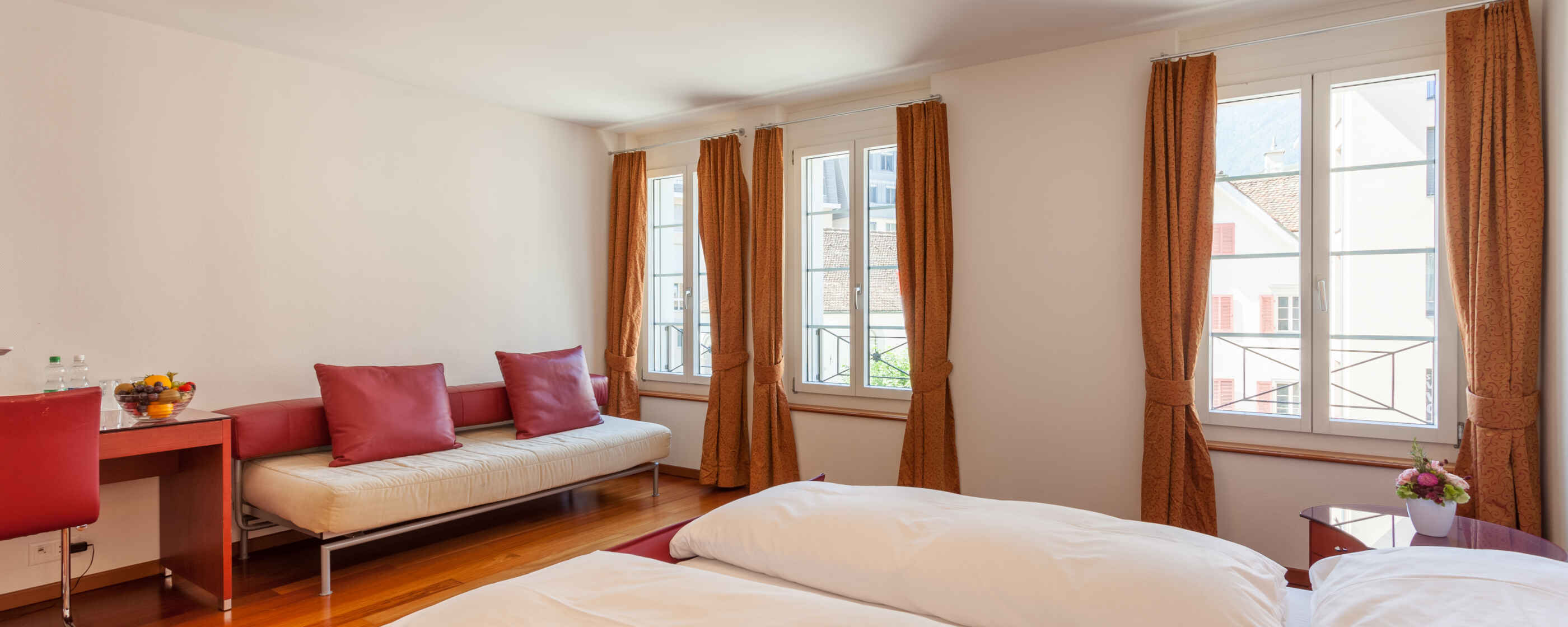 Hôtel Weisses Rössli, Brunnen : Chambre à coucher