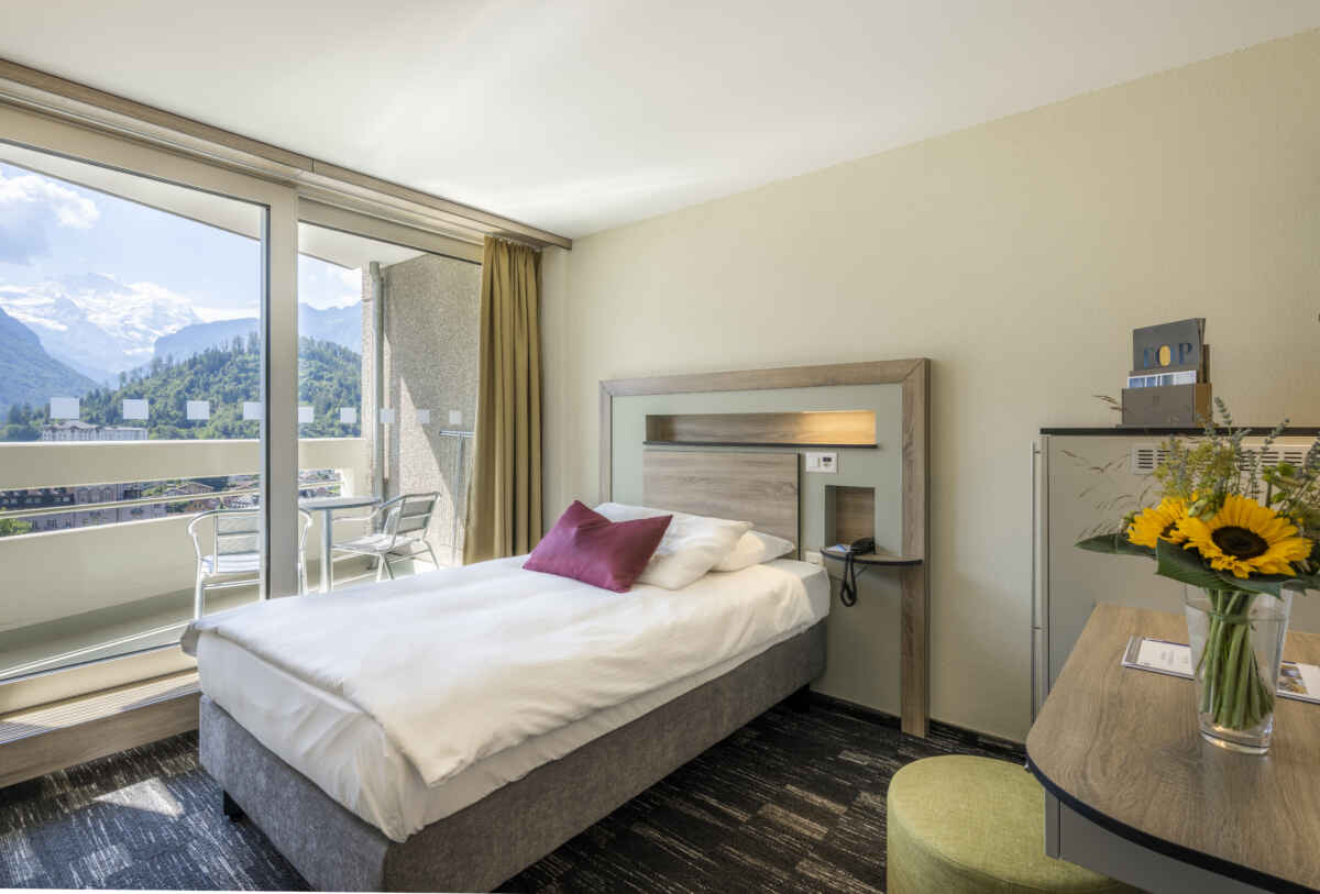 Hotel Metropole, Interlaken: Einzelzimmer Deluxe (7. bis 14. Etage)