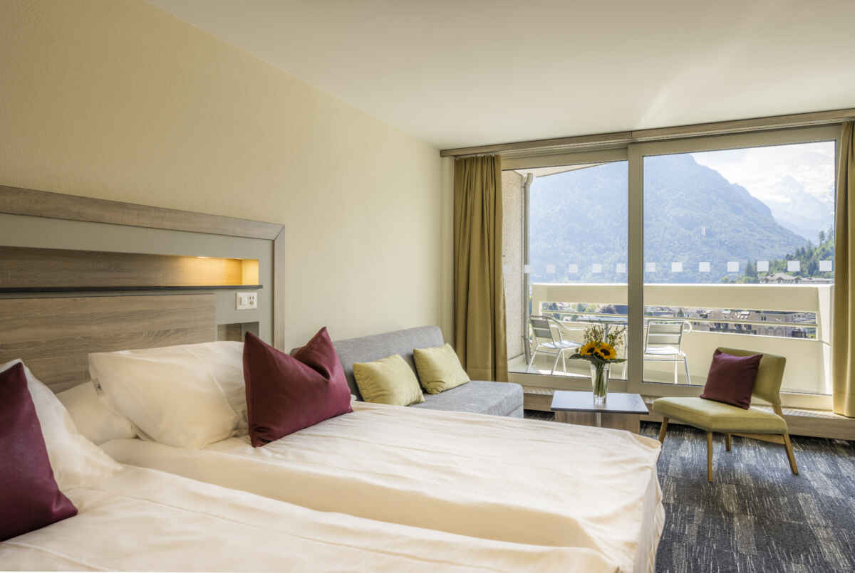 Hotel Metropole, Interlaken: Doppelzimmer Twin Deluxe (7. bis 14. Etage)