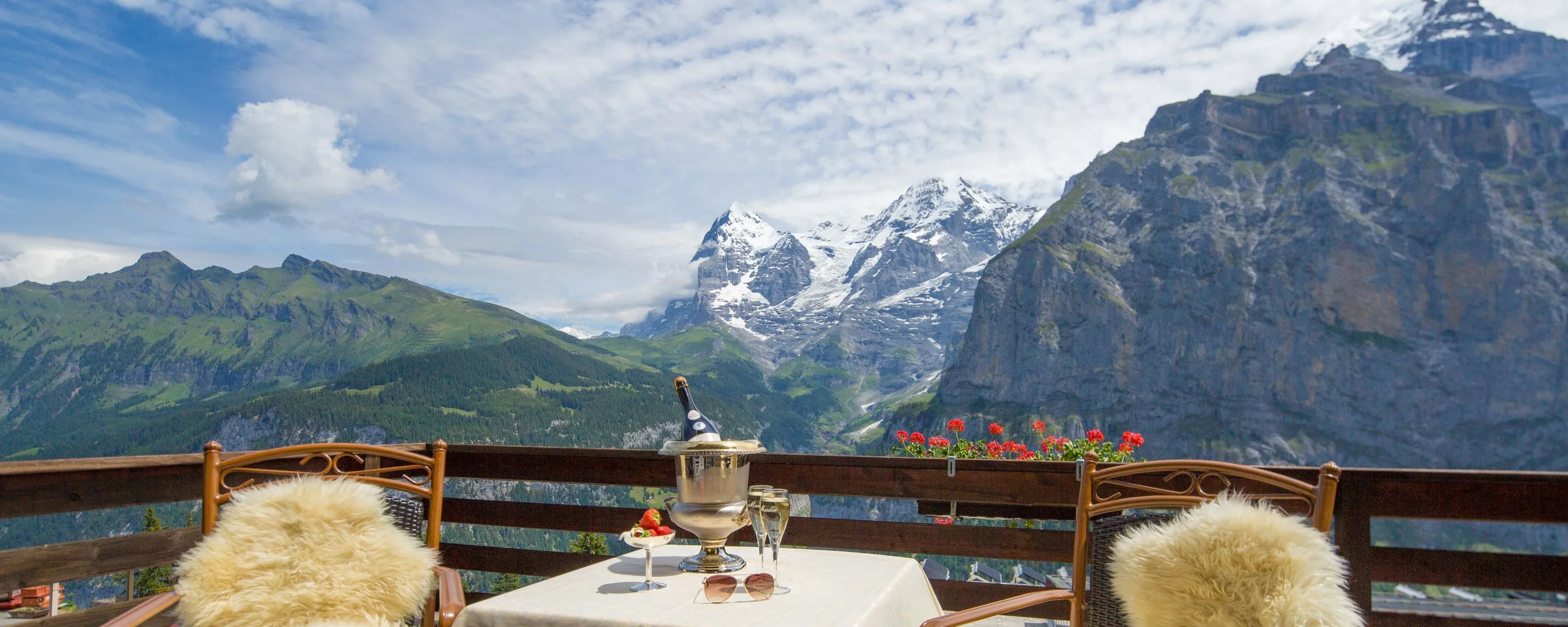 Hotel Eiger, Mürren: Balkon