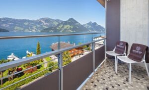 Hotel Seerausch, Beckenried: Panorama Twin or Queen Bedded Room - Lake View