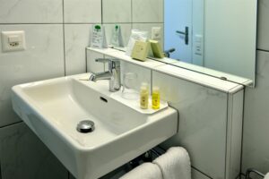 Hotel Rigi Kaltbad: Single Room with Mountain View - Bathroom