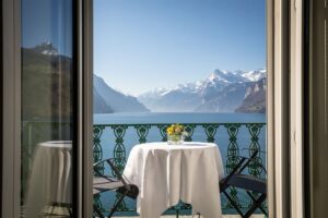 Seehotel Waldstaetterhof, Brunnen: Executive Double Room with lake view and balcony