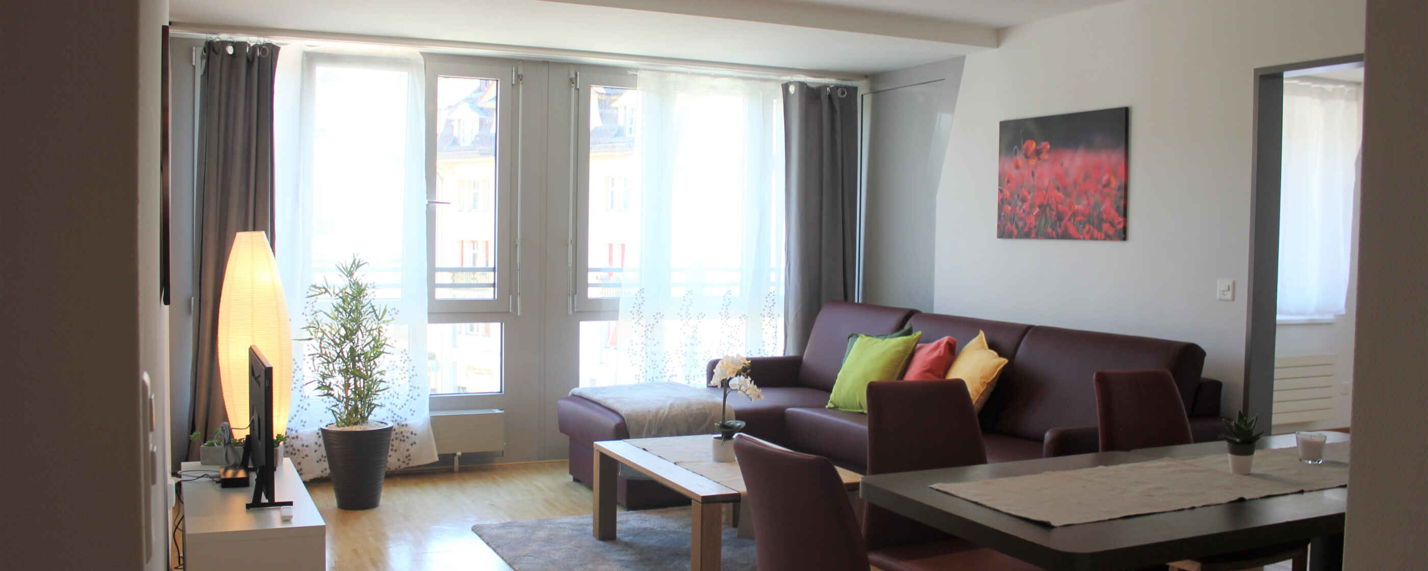 Appartements Herisau : le salon Menta