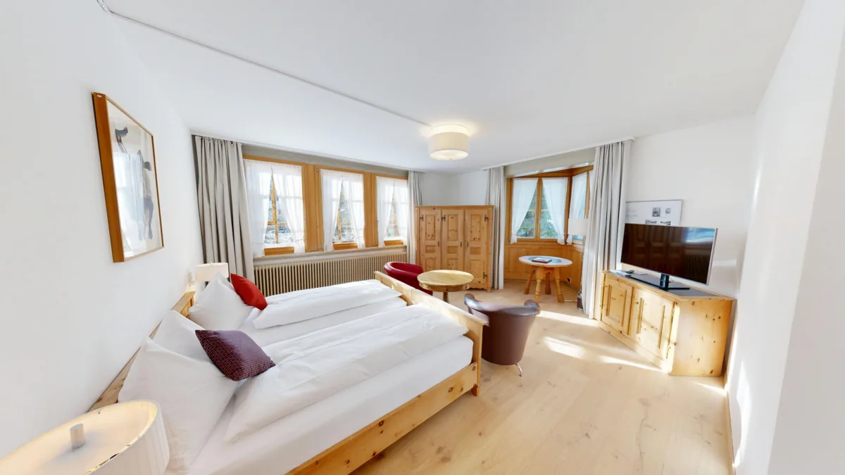 Familienzimmer mit Bergsicht