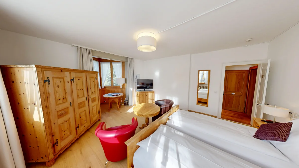 Familienzimmer mit Bergsicht