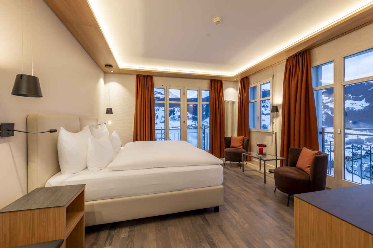 Hotel Belvedere, Grindelwald: double or twin room classic - Eiger view