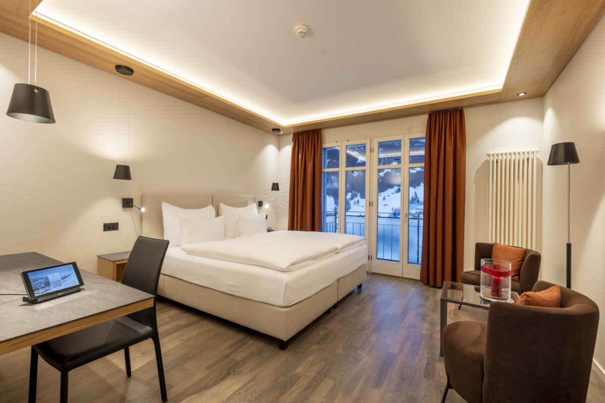 Hotel Belvedere, Grindelwald: double or twin room classic - Eiger view