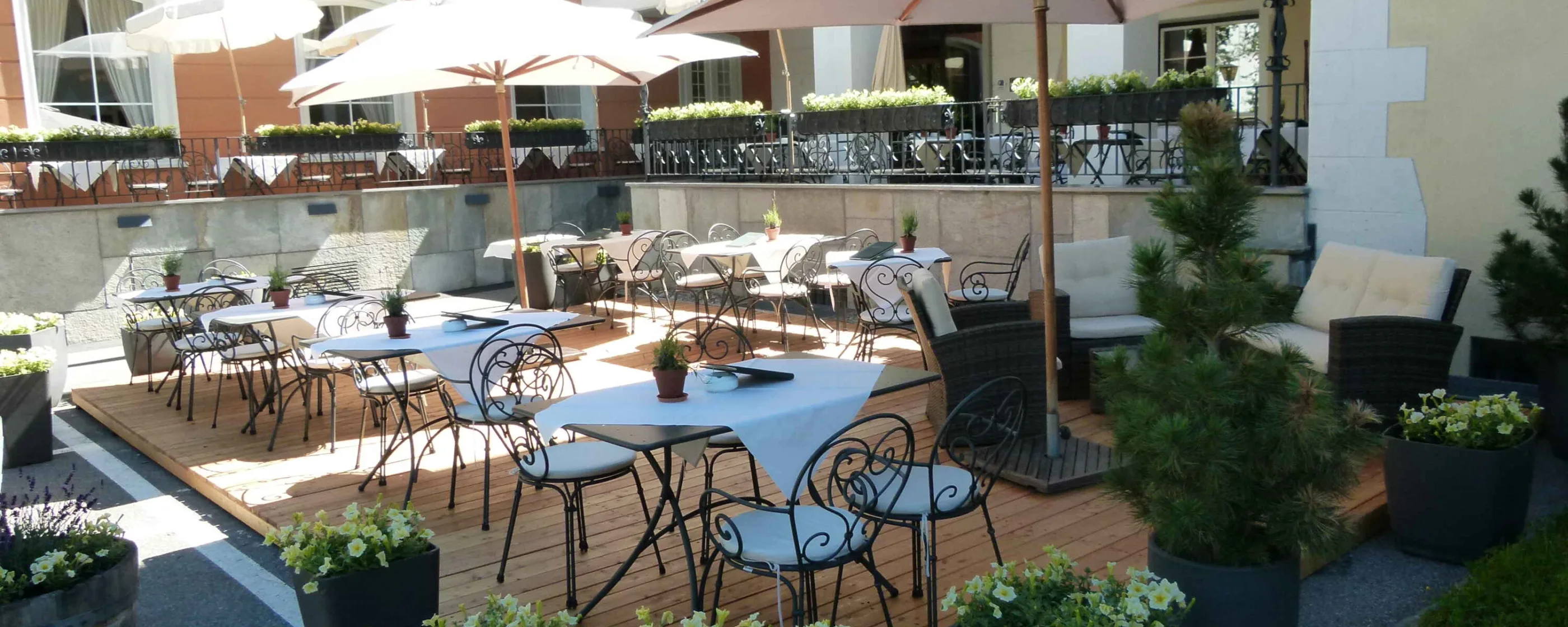 Hotel Edelweiss, Sils-Maria: Terrasse