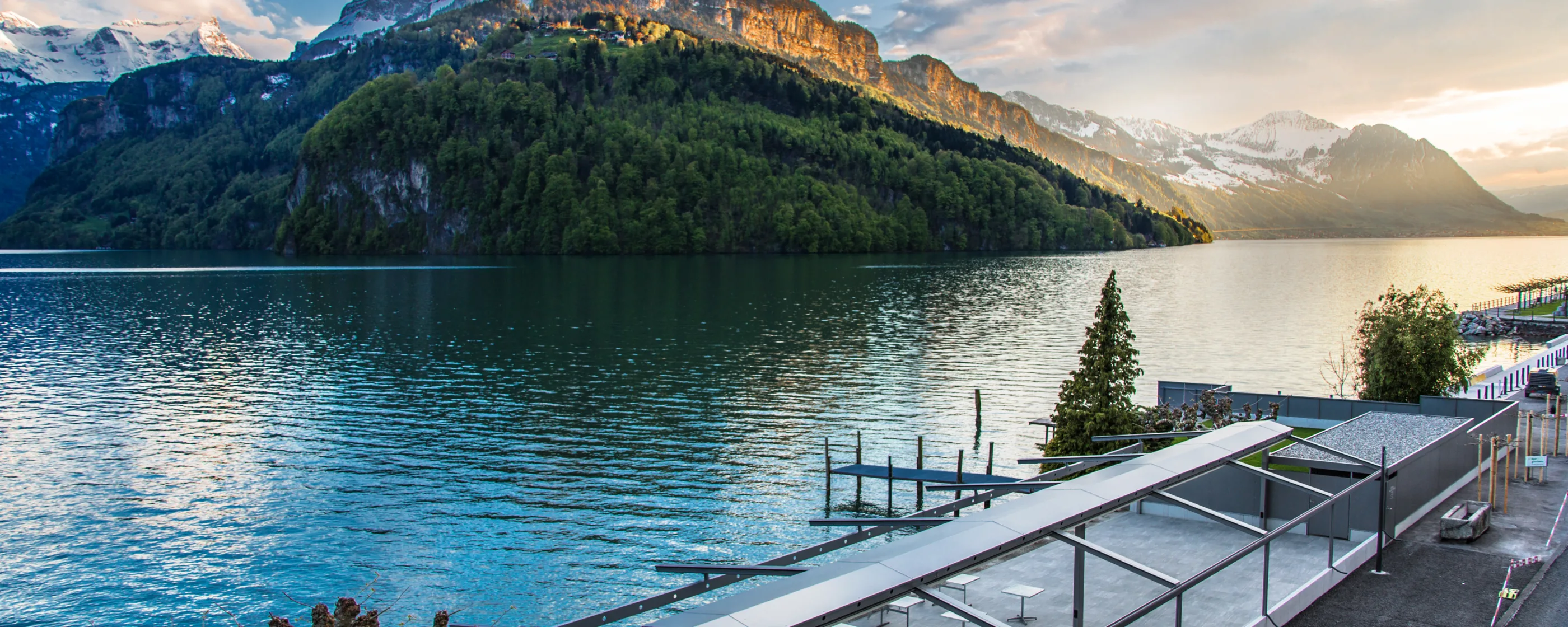 Seehotel Waldstätterhof, Brunnen: Balkon
