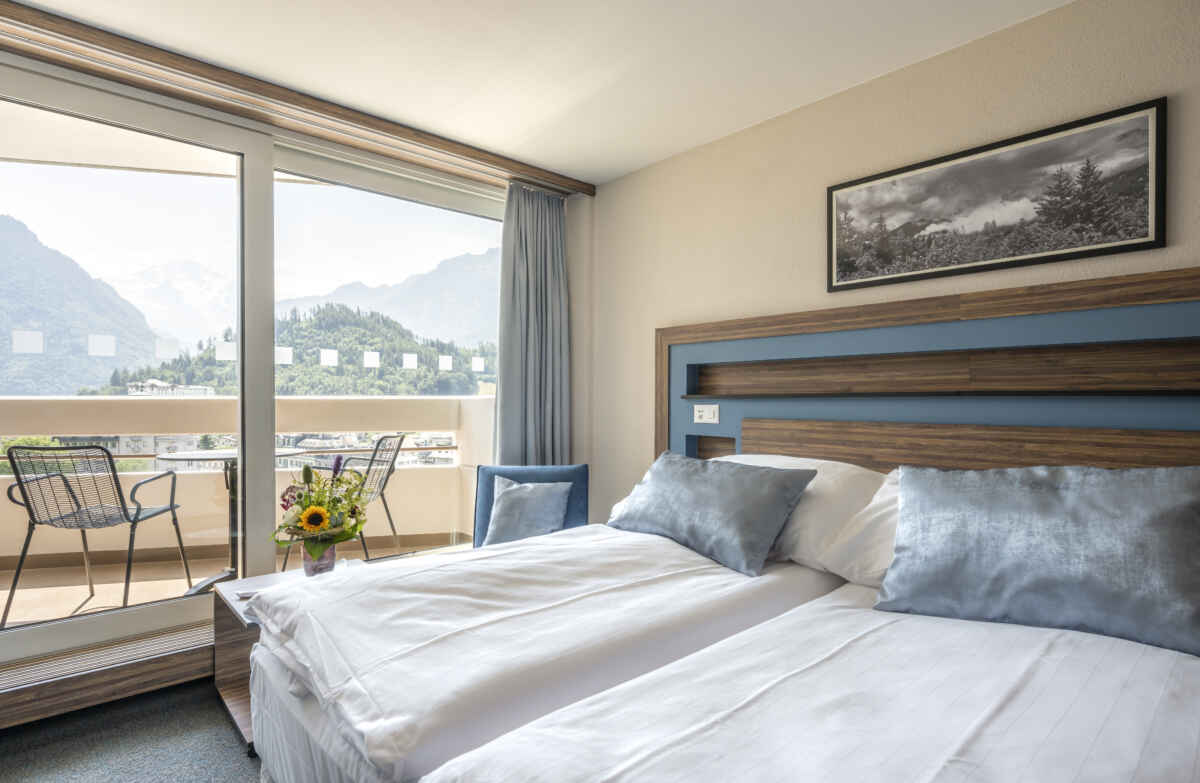 Hotel Metropole, Interlaken: Doppelzimmer Twin Deluxe (7. bis 14. Etage)