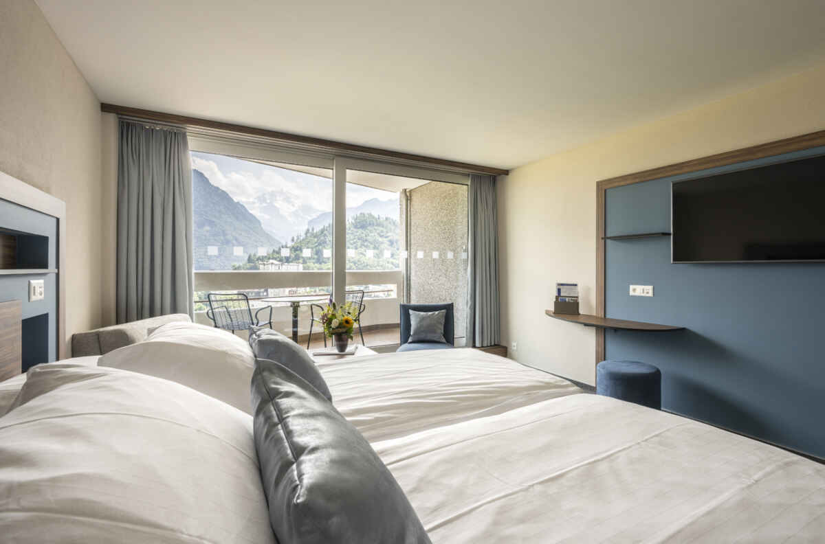 Hotel Metropole, Interlaken: Doppelzimmer Twin Deluxe (7. bis 14. Etage)