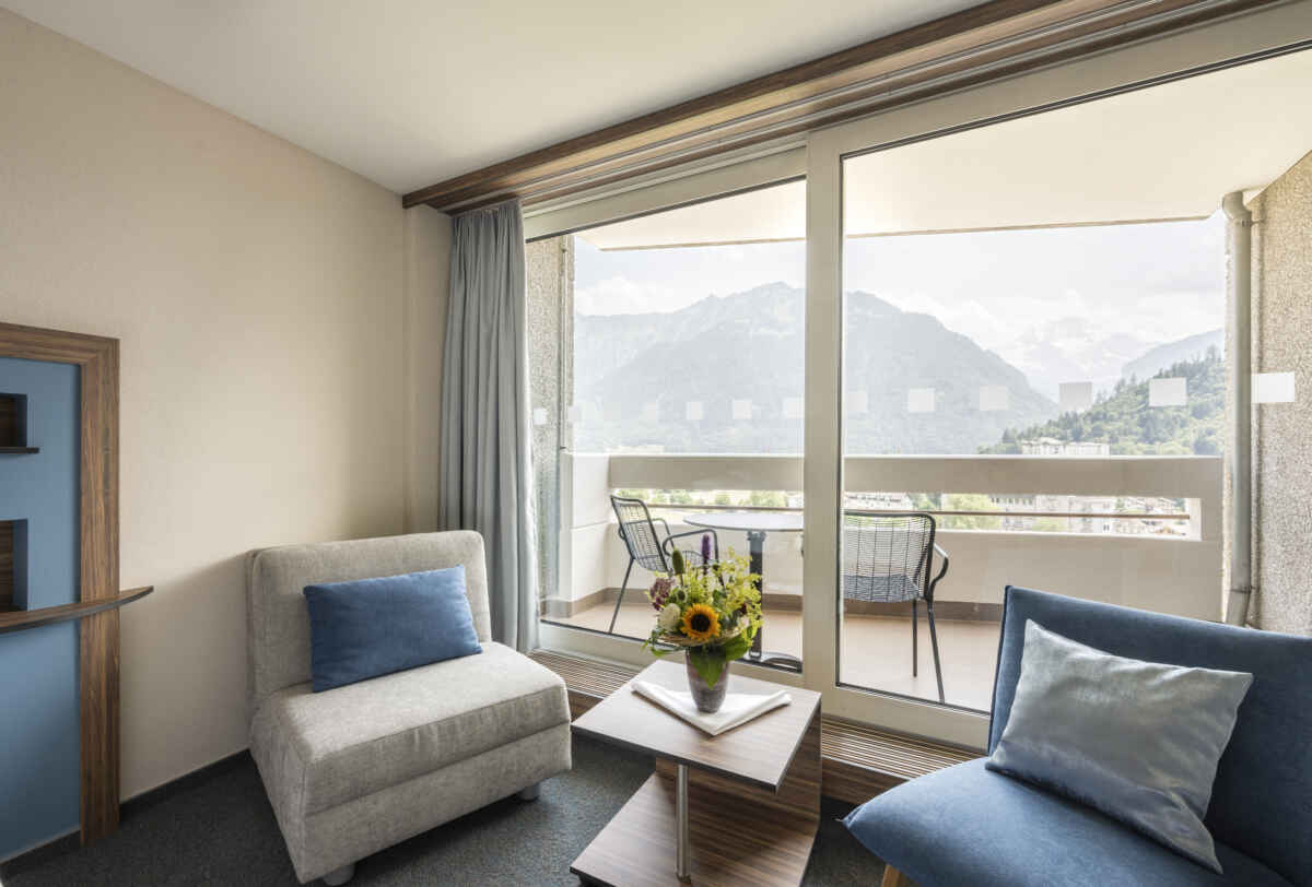 Hotel Metropole, Interlaken: Doppelzimmer Twin Deluxe (7. bis 14. Etage)