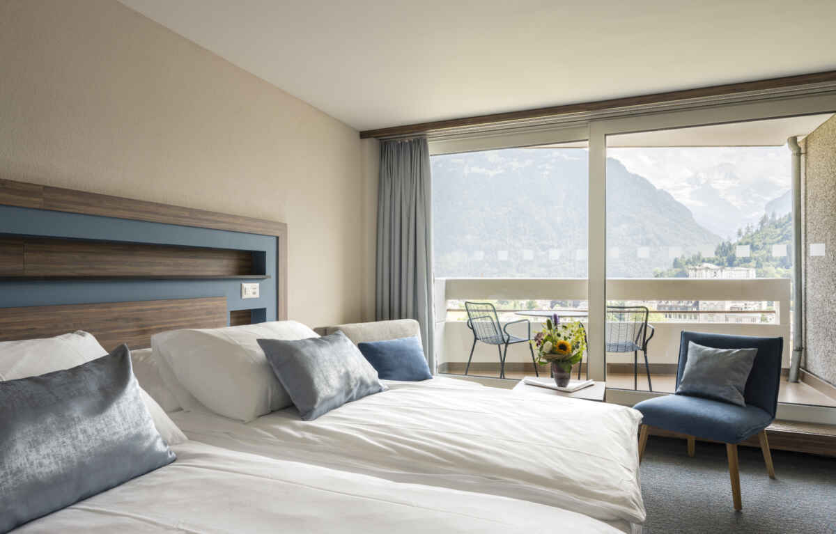 Hotel Metropole, Interlaken: Doppelzimmer Twin Deluxe (7. bis 14. Etage)