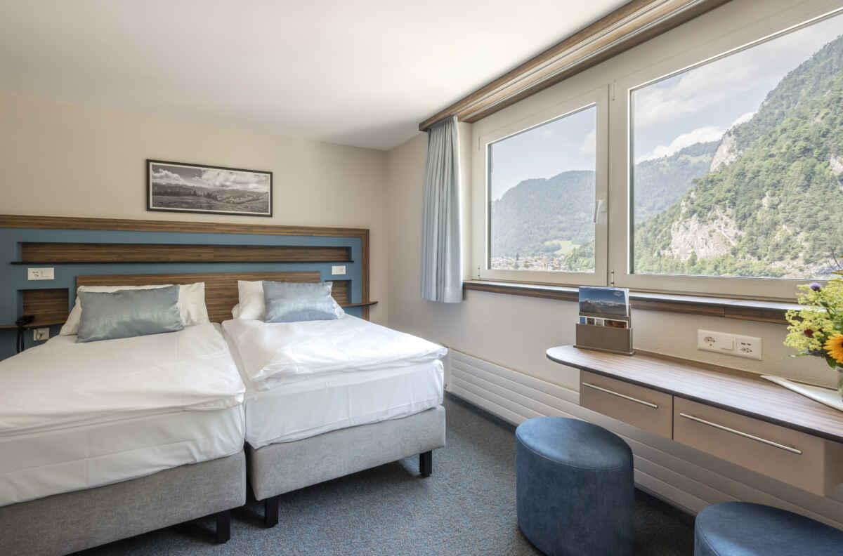 Hotel Metropole, Interlaken: Double Room Twin without balcony (1st till 12th floors)