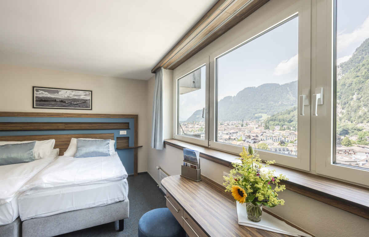 Hotel Metropole, Interlaken: Doppelzimmer Twin ohne Balkon (1. bis 12. Etage)