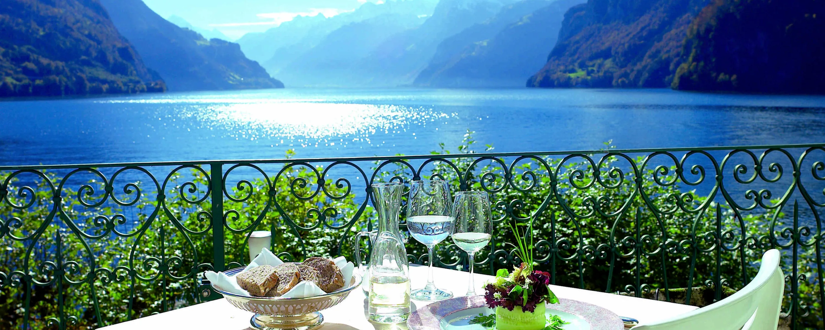 Seehotel Waldstätterhof, Brunnen: Balkon