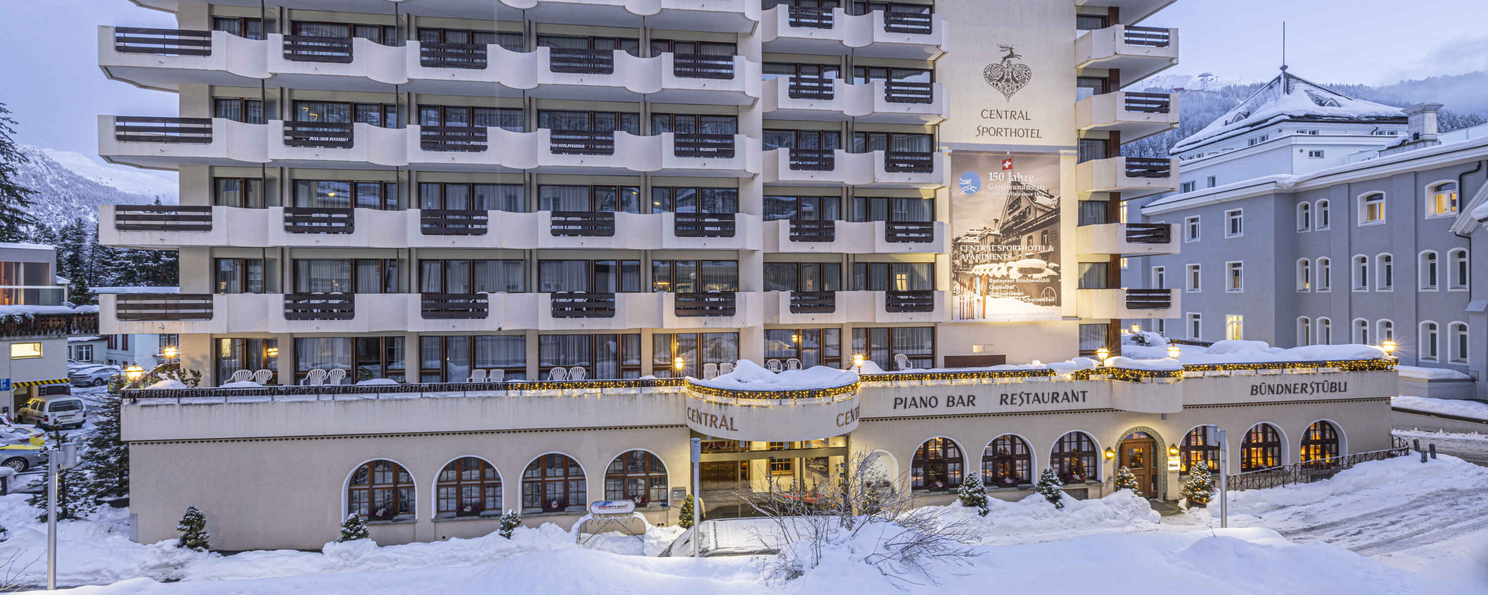 Hotel Central, Davos: Aussenansicht 