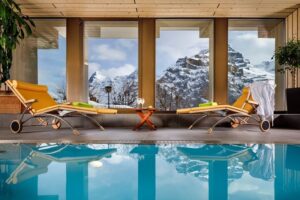 Hotel Eiger, Mürren: indoor swimming pool