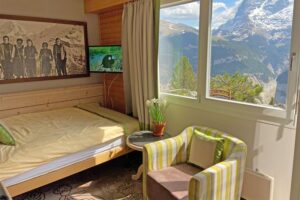 Hotel Eiger, Muerren: Single Room with Eiger mountain view