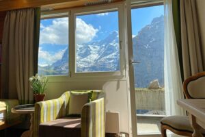 Hotel Eiger, Muerren: Single Room with Eiger mountain view