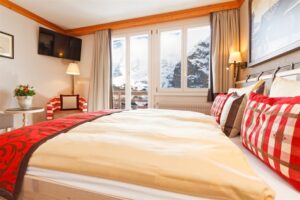 Hotel Eiger, Muerren: Double Room with Eiger mountain view