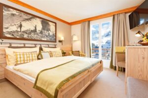 Hotel Eiger, Muerren: Double Room with Eiger mountain view