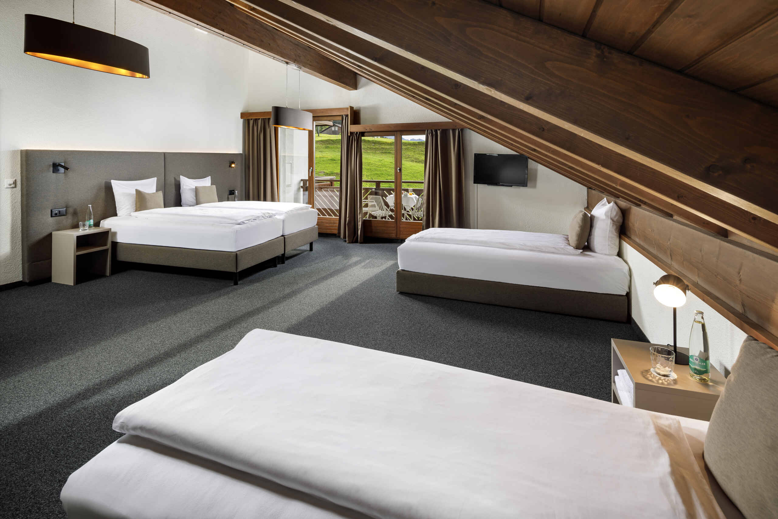 Family room with mountain view - main building