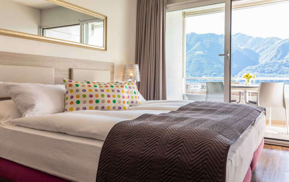 Smart-HOTEL MINUSIO: Doppelzimmer Seeblick