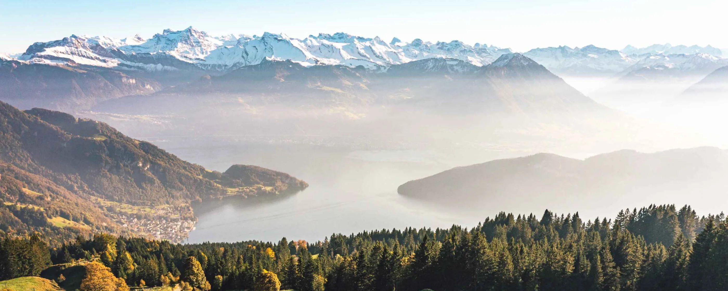 Rigibahn mit Aussicht nur Berge