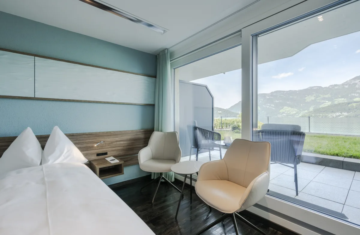 Hotel Nidwaldnerhof: Zimmer mit Seeblick und Garten