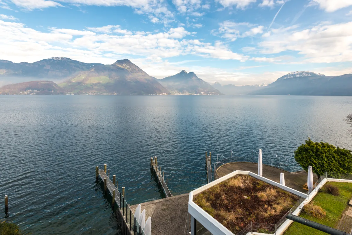 Hotel Nidwaldnerhof: Junior Suite mit Balkon und Seeblick